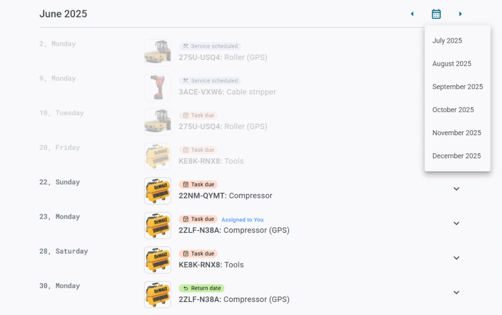 GoCodes dashboard