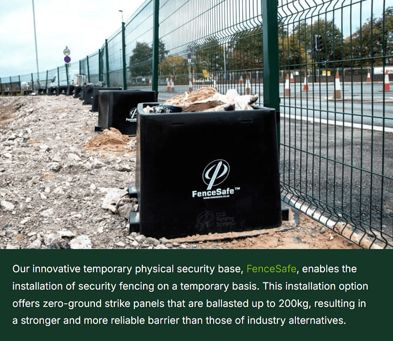 FenceSafe security fence