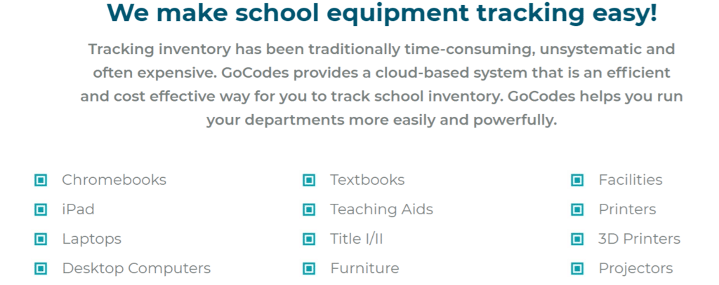 school inventory management