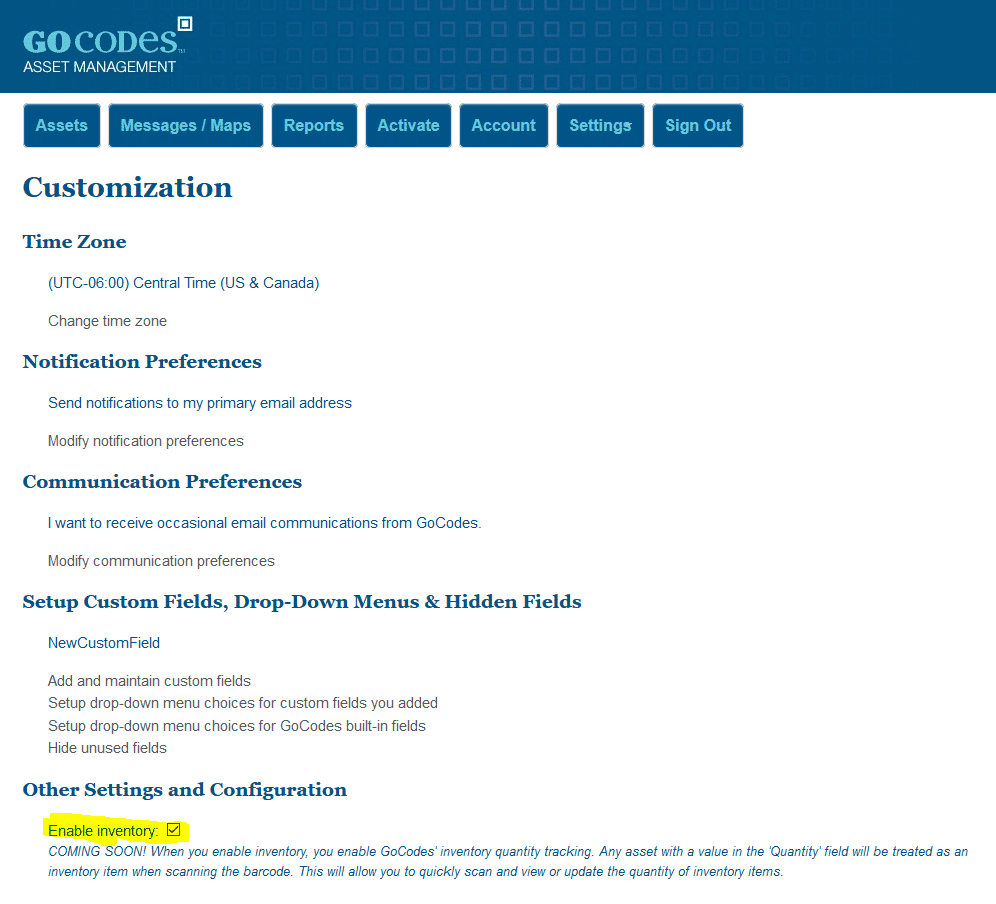 New Feature: Using GoCodes to Track Inventory Quantities