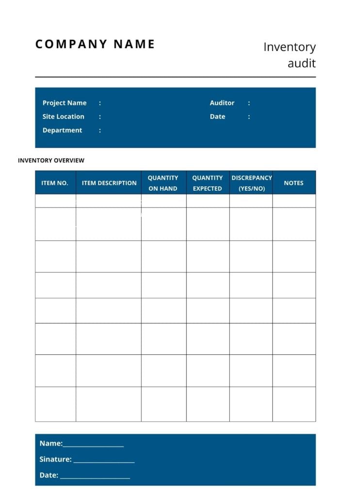 GoCodes standardized audit template