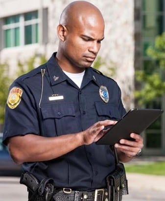 Track law enforcement equipment using qr codes and an app