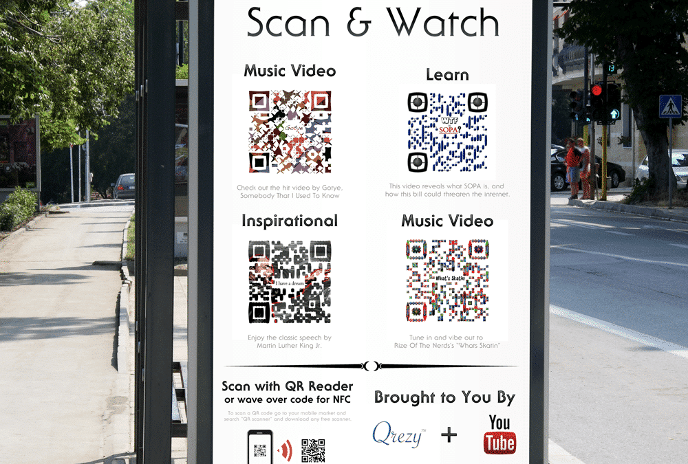 Using QR Codes to Turn Bus Shelters into Virtual Stores