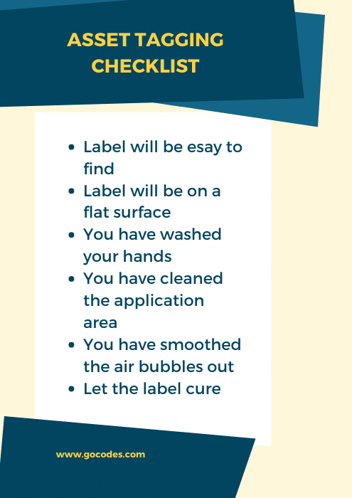 asset tagging checklist