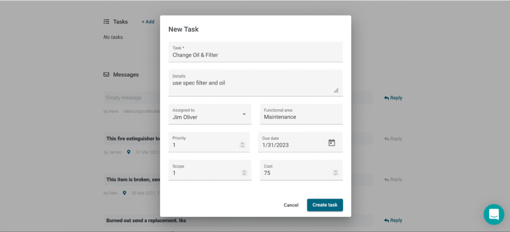 GoCodes dashboard