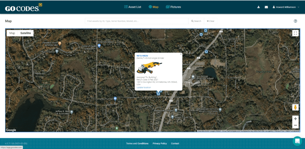 GoCodes dashboard