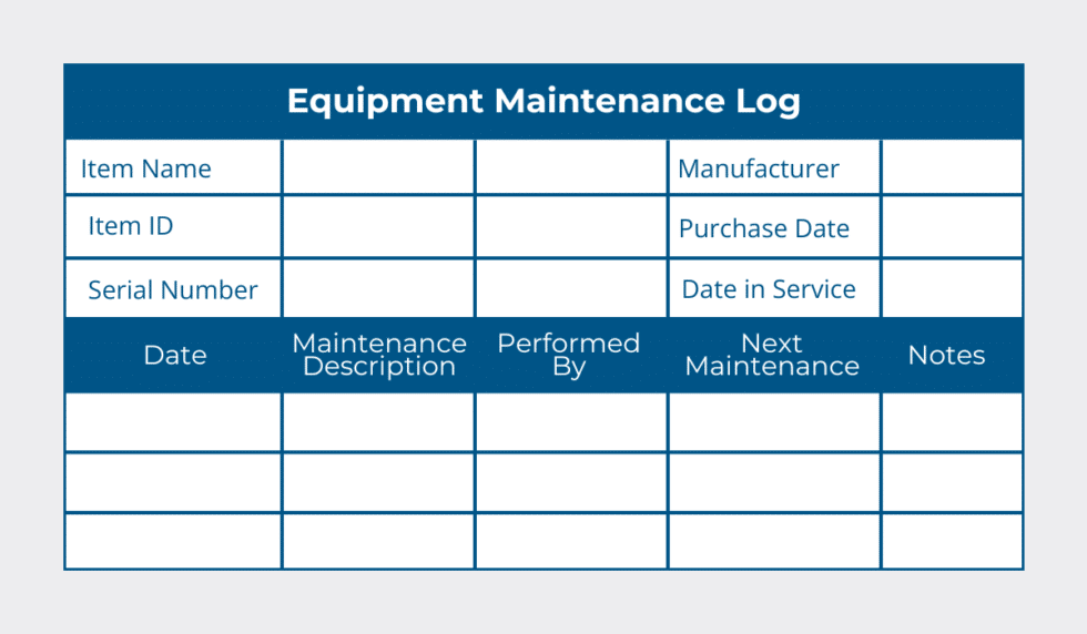 Someone Using Maintenance Log Equipment Maintenance Log: A Complete Guide