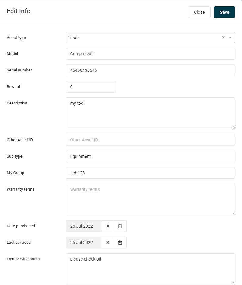 GoCodes dashboard