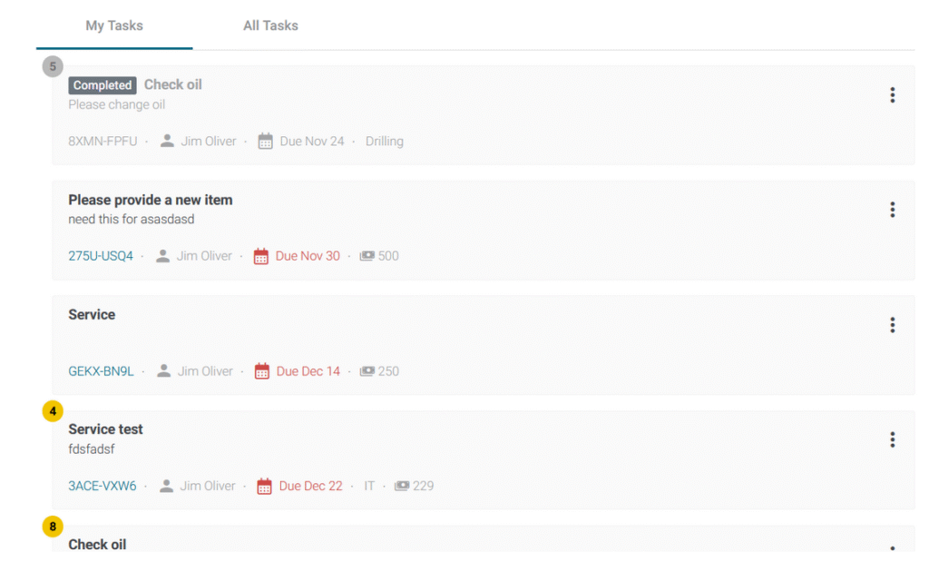 GoCodes dashboard