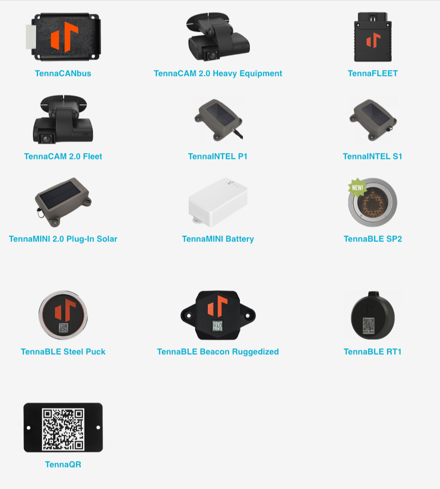 Tenna dashboard