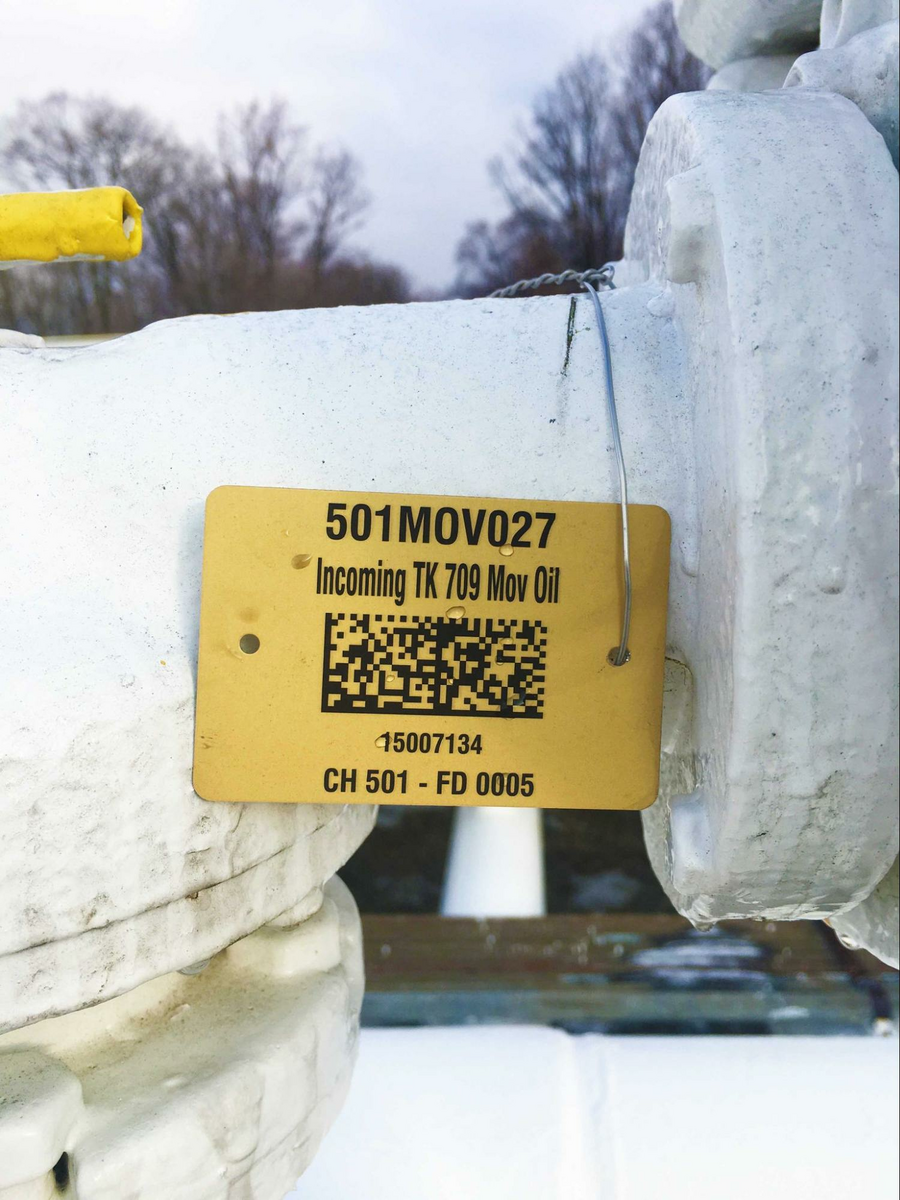 metal QR code label