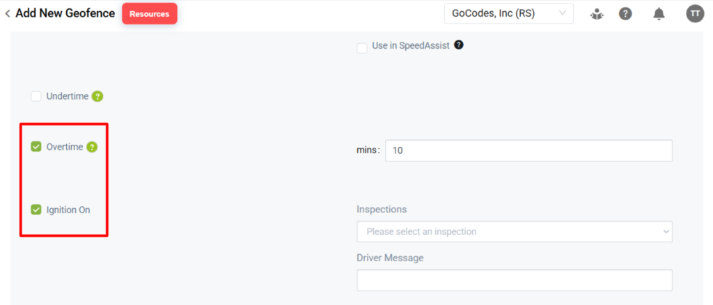 GoCodes dashboard