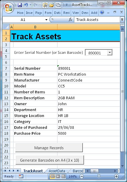 Spreadsheet ML dashboard
