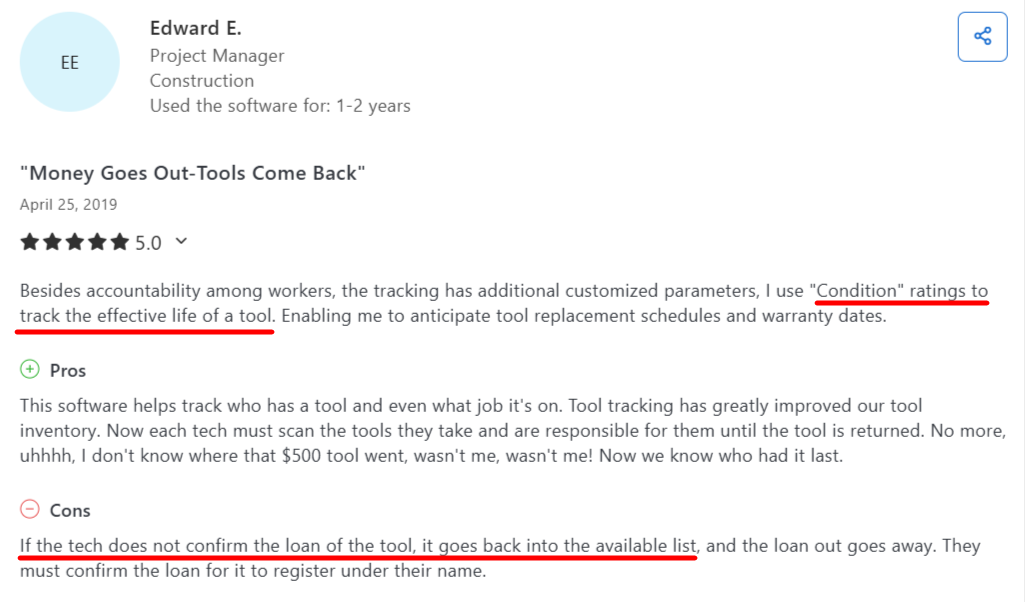 ShareMyToolbox review on Capterra