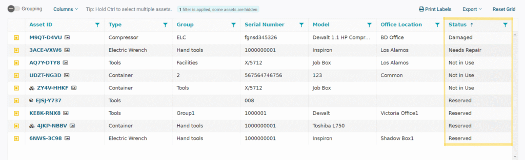 GoCodes dashboard