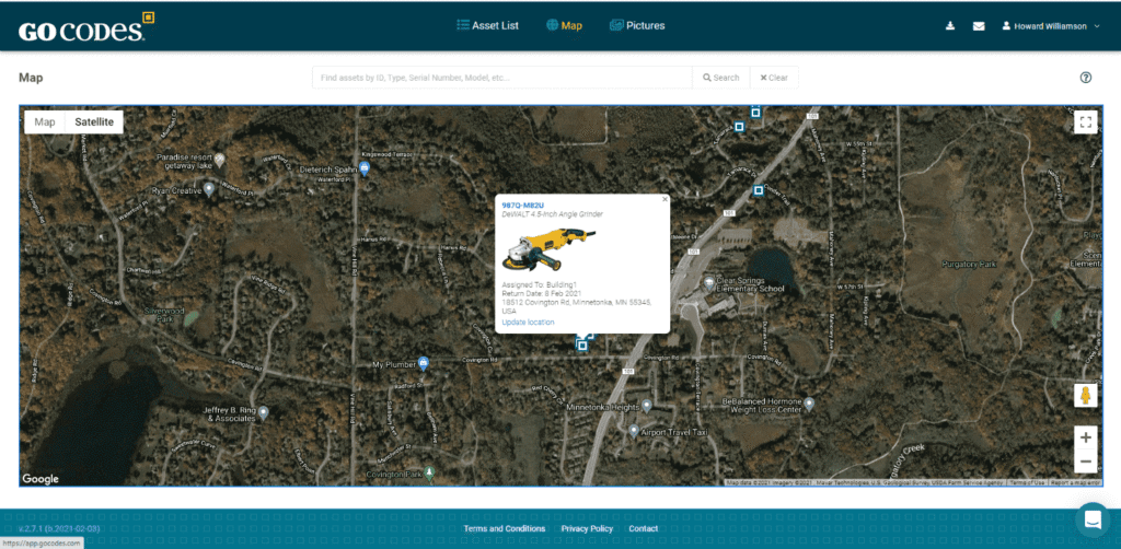 GoCodes dashboard