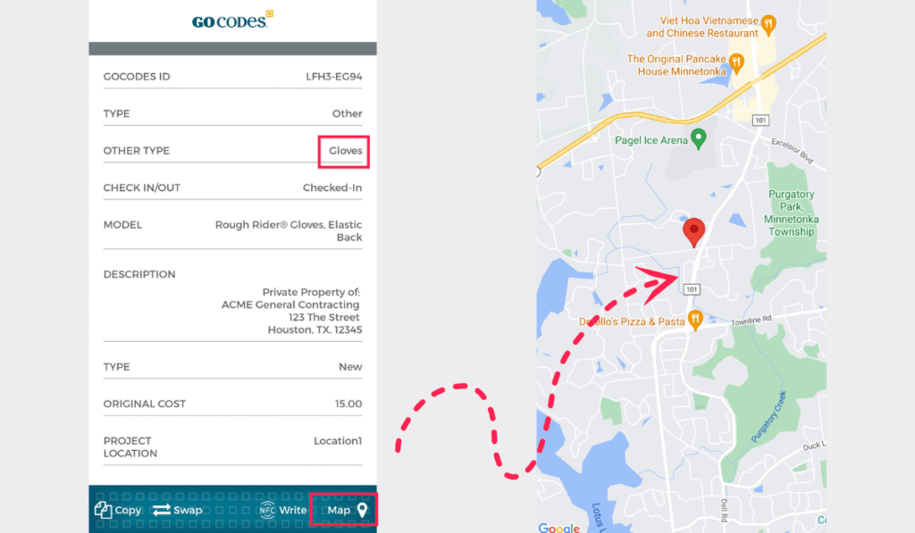 GoCodes dashboard